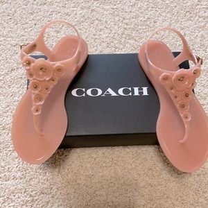 Coach sandals size 7 color Peony